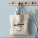 Any Colour Rhode Island Map Wedding Welcome Bag,  Tote Bag<br><div class="desc">Wedding weekend welcome gift bag for out of town guests to your wedding, featuring image of Rhode Island. You may edit the colours for any part of this design, as well as move the heart to the location of your wedding. To change colours, click personalise and then "edit using the...</div>