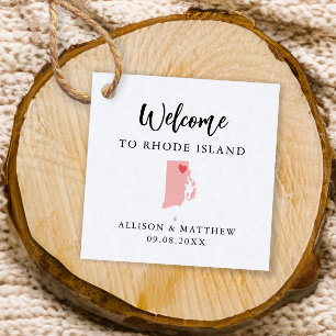 Any Colour Rhode Island Wedding Welcome Bag Favour Tags
