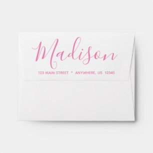 Any Colour - Script Name Personalised Envelopes