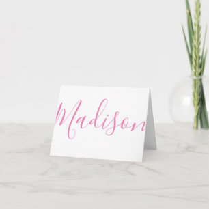 Any Colour - Script Name Personalised Note Cards