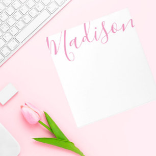 Any Colour - Script Name Personalised Notepad
