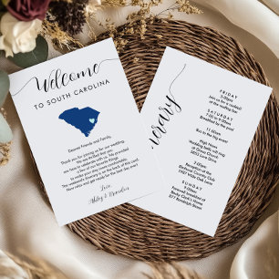 Any Colour South Carolina Wedding Welcome Itinerar