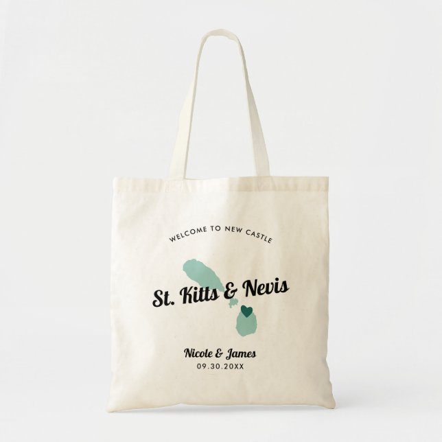 Any Colour St. Kitts and Nevis Wedding Welcome Bag (Front)