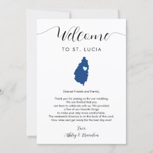 Any Colour St. Lucia Wedding Welcome Itinerary
