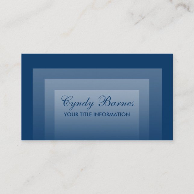Any Colour Stacked Gradients Business Card (Front)