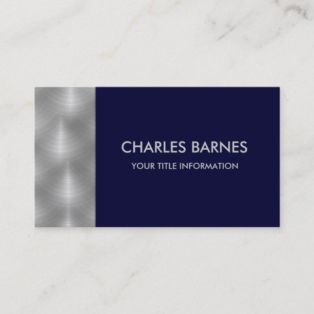 Any Colour Steel Business Card (Front)