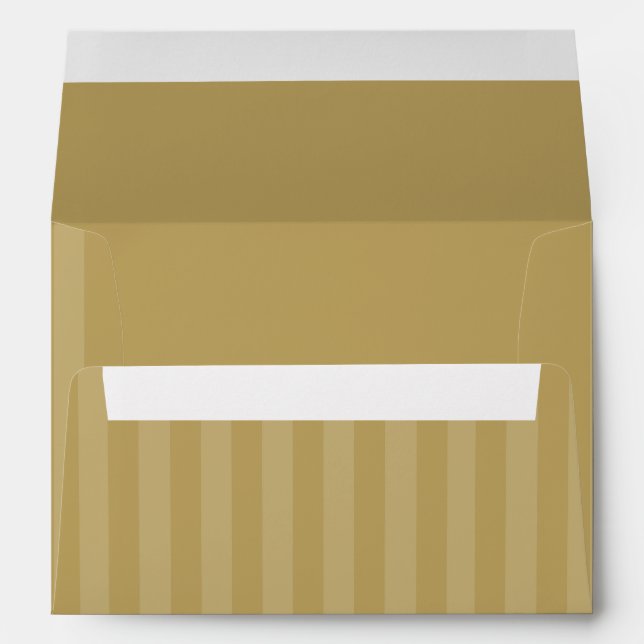 Any Colour Stripe Invitation Envelope (Back (Bottom))