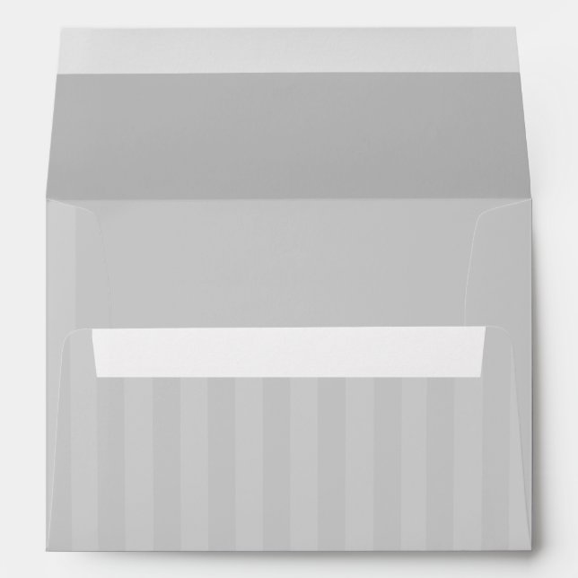 Any Colour Stripe Invitation Envelope (Back (Bottom))