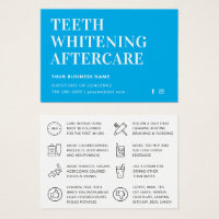 Any Colour Teeth Whitening Aftercare Instructions