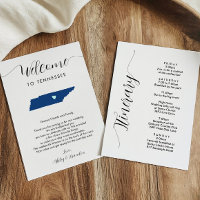 Any Colour Tennessee Wedding Welcome Itinerary