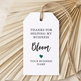 Any Colour Thanks for Helping My Business Bloom Gift Tags