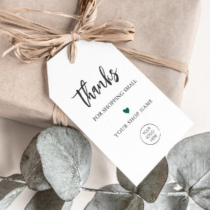 Any Colour Thanks for Shopping Small Label, Gift Tags