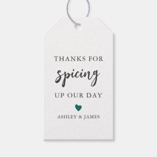 Any Colour Thanks for Spicing Up Our Day Wedding Gift Tags