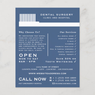 Any Colour Toothbrush, Dentistry, Dentist Advert Flyer