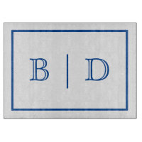 Any Colour- Two Letter Monogram Glass Cutting Boar