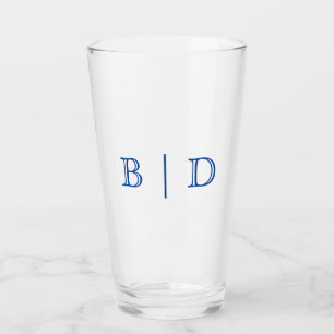 Any Colour - Two Letter Monogram Glass Tumbler