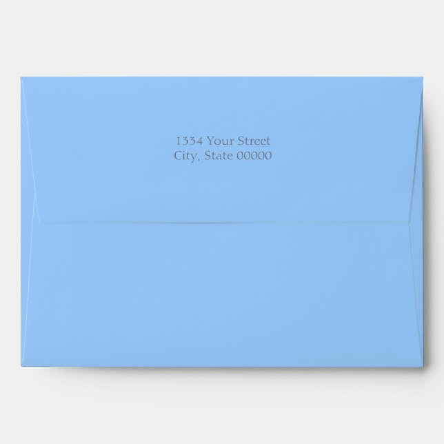 Any Colour w/ Grey Liner Envelope (Back (Top Flap))