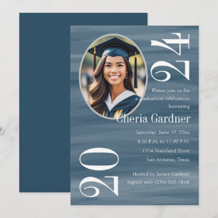 Any Colour Watercolor Wash with Photo Invitation