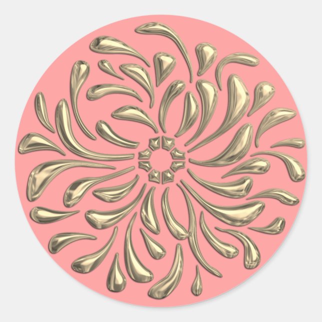 Any Colour with Gold Design Seal (Front)