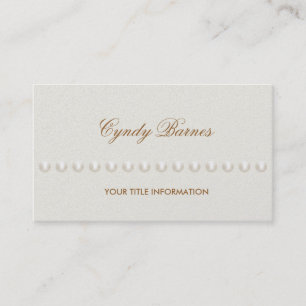 Any Colour with String of Pearls Business Card