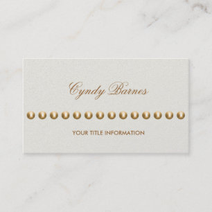 Any Colour with String of Pearls Business Card