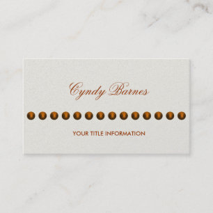 Any Colour with String of Pearls Business Card