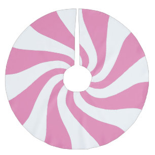 Any Colour with White Peppermint Swirl Tree Skirt