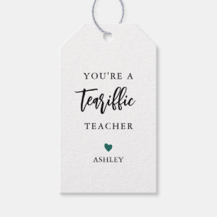 Any Colour You're a Tea-Riffic Teacher, Tea Gift Tags