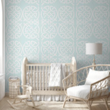 Any Custom Colour Blue Pastel Celtic Knot Pattern