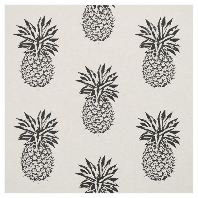 Any Custom Colour Cute Iconic Pineapple Fabric (Swatch)