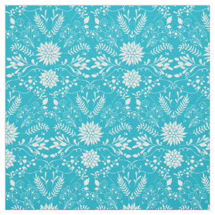 Any Custom Colour Rustic Floral Pattern Fabric