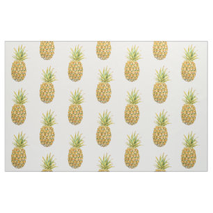 Any Custom Colour Watercolor Pineapple Fabric