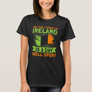 Any day I Spent In Ireland Irish Vintage Ireland T-Shirt