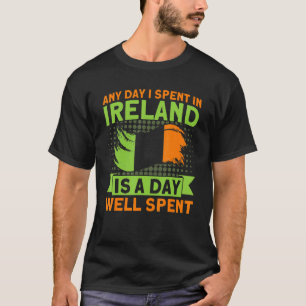Any day I Spent In Ireland Irish Vintage Ireland T-Shirt