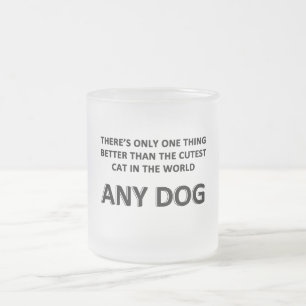 Any Dog Frosted Glass Coffee Mug
