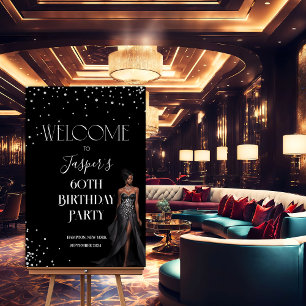 ANY EVENT - African American Glamour Welcome Sign