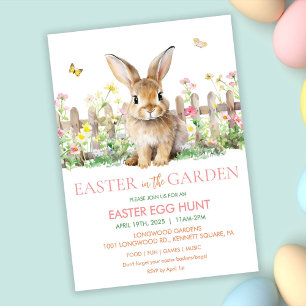 Any Event - Bunny Birthday Baby Shower Easter Egg  Invitation