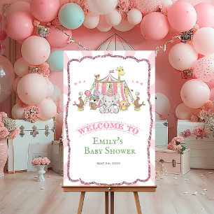 Any Event - Cute Circus Welcome Sign Poster