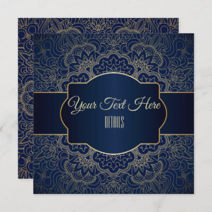 Any Event Elegant Gold Mandala Save The Date