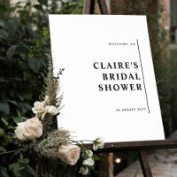 Any Event, Elegant Modern Minimalist Welcome Sign