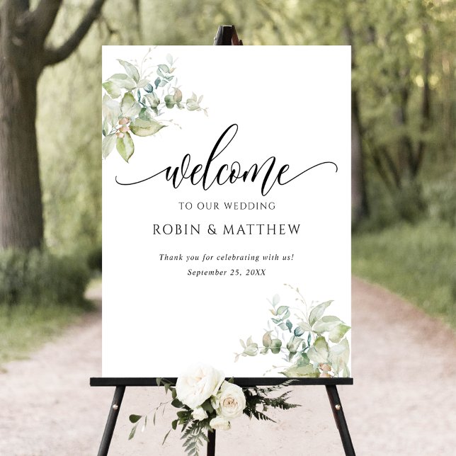 Any Event, Eucalyptus Greenery Welcome Sign (Creator Uploaded)