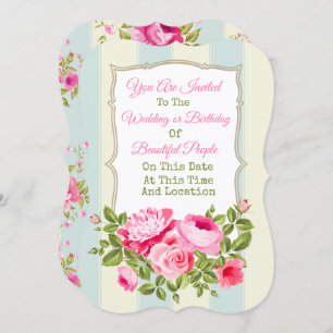 Any Event Floral Invitation