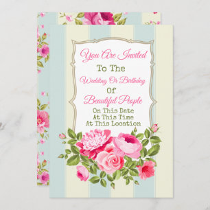 Any Event Floral Invitation