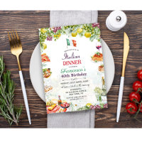 ANY EVENT - Italian Dinner Birthday Invitation