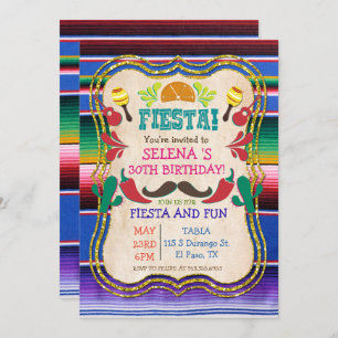 ANY EVENT - Mexican Fiesta Party Invitation