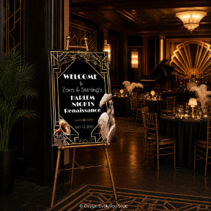 ANY EVENT - Roaring 20s Welcome Sign Poster