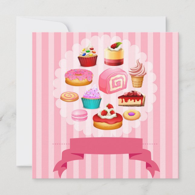 Any Event Sweets Invitation (Front)