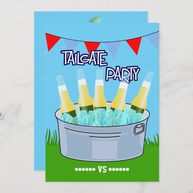 Any Event Tailgate Party Customisable Invitation (Front/Back)