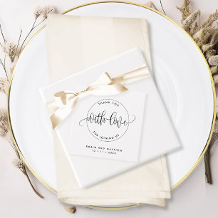Any Event Thank You,  Modern, Rustic Chic Favour Tags