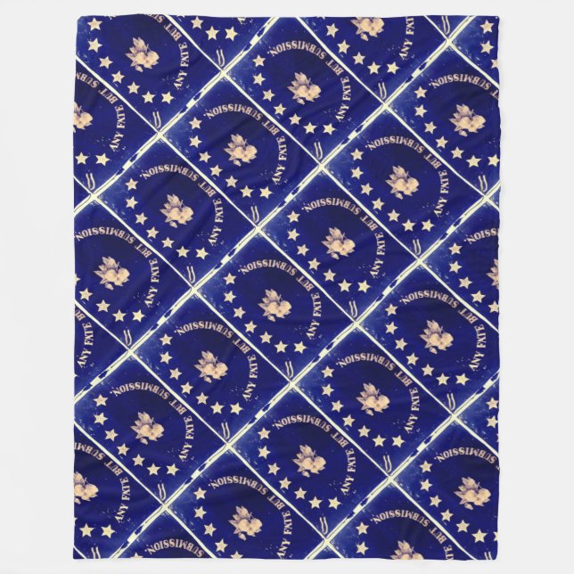 Any Fate But Submission - St. Augustine Blue's Fleece Blanket (Front)